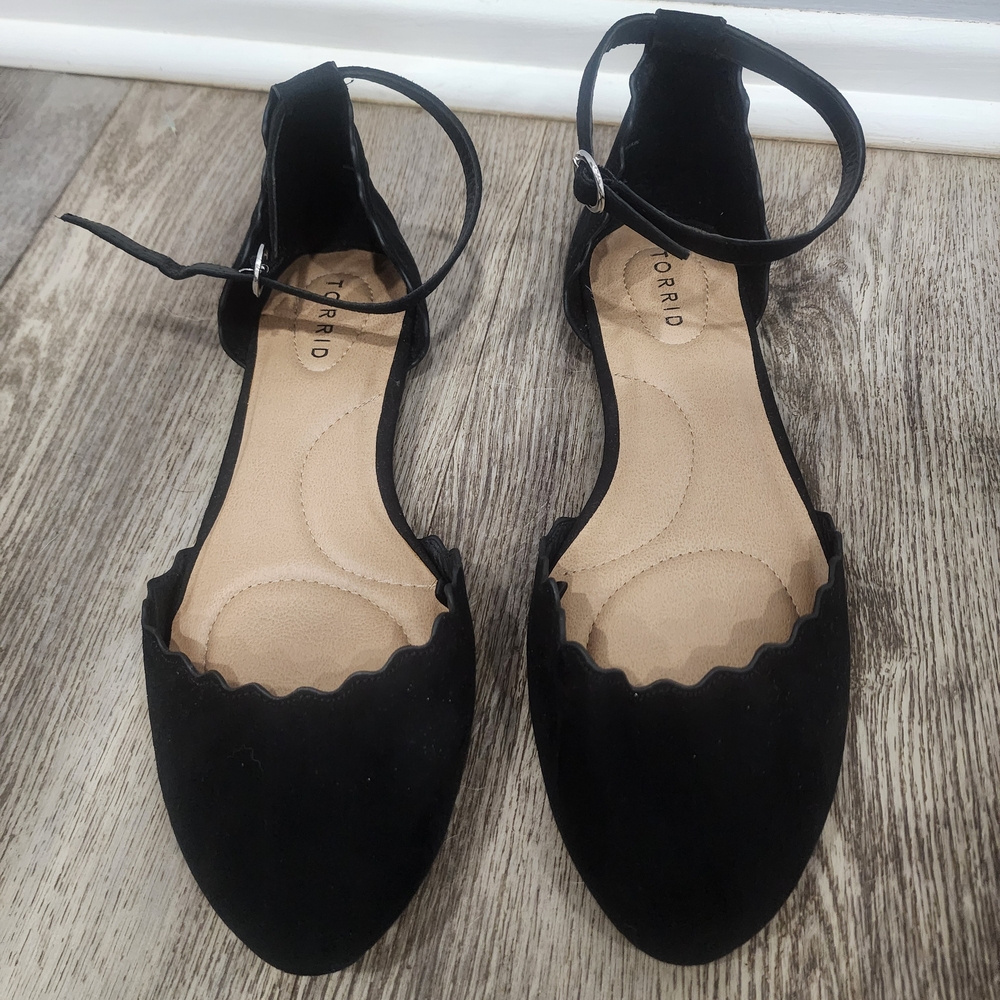 Torrid Black Women's Ankle Strap Flats